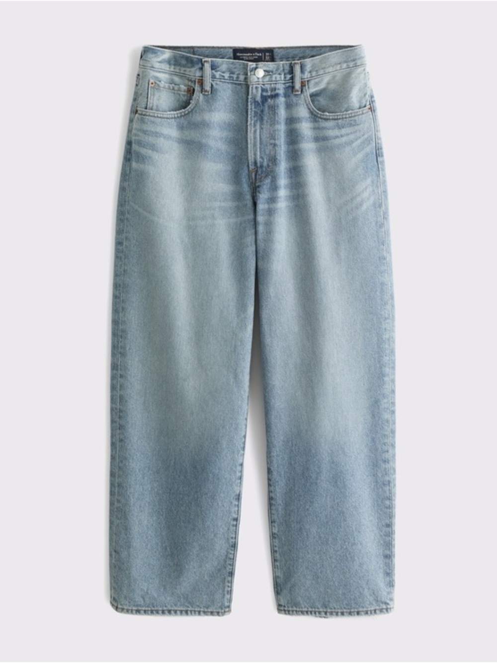 Abercrombie & Fitch Mens Ultra Baggy Rigid Denim Jeans Size 36 x 32 NEW